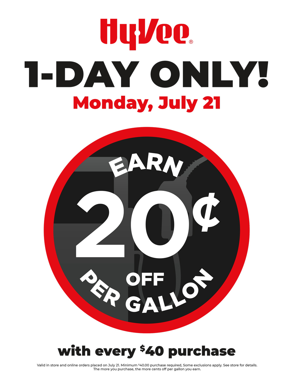 Fuel Saver 1 Day Sale