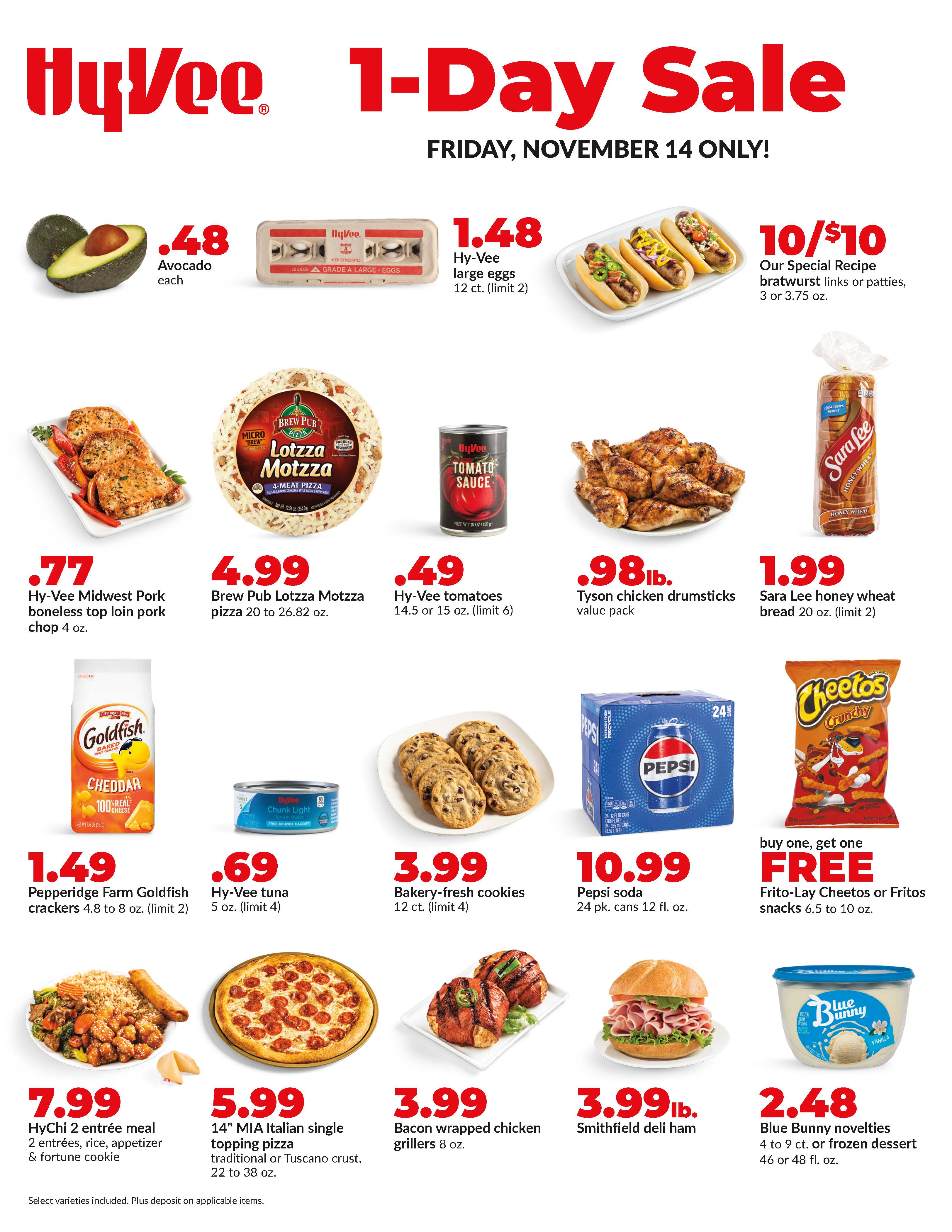 1 day price & item sale